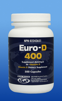 Euro Pharm International Canada Inc Euro D 500 Capsules