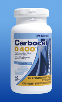 Carbocal D 400<sup>®</sup> (Pale Blue) (60 Tablets)