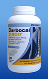 Carbocal D 400<sup>®</sup> (Bleu p�le) (500 Comprim�s)