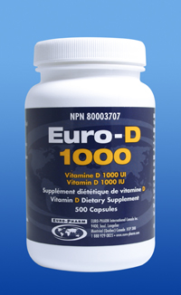 Euro-D 1000 (500 Capsules, soft shell)