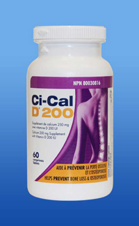 Ci-Cal D<sup>®</sup> 200 (60 Comprimés, enrobage pélliculaire)