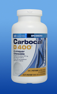 Carbocal D 400<sup>®</sup> Chewable (60 Chewable Tablets)